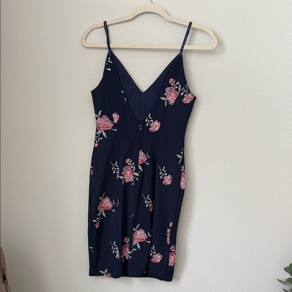 Spring Wedding Dress Honey and Rosie Floral Navy Dress Small - Picture 4 of 6
